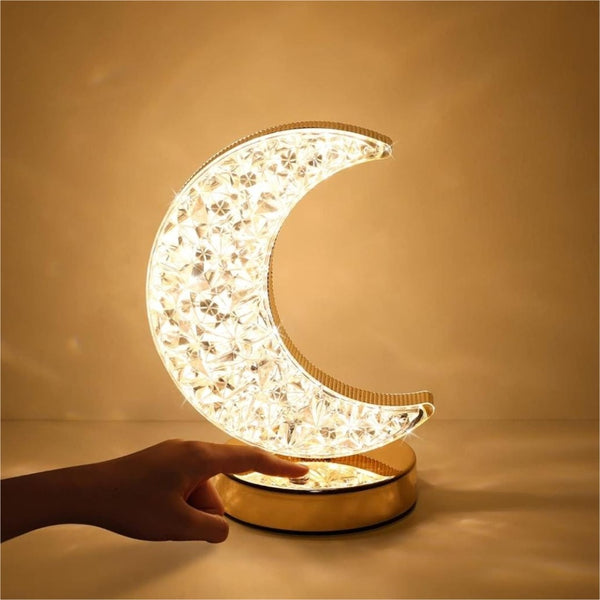 Crystal Moon Table Lamp